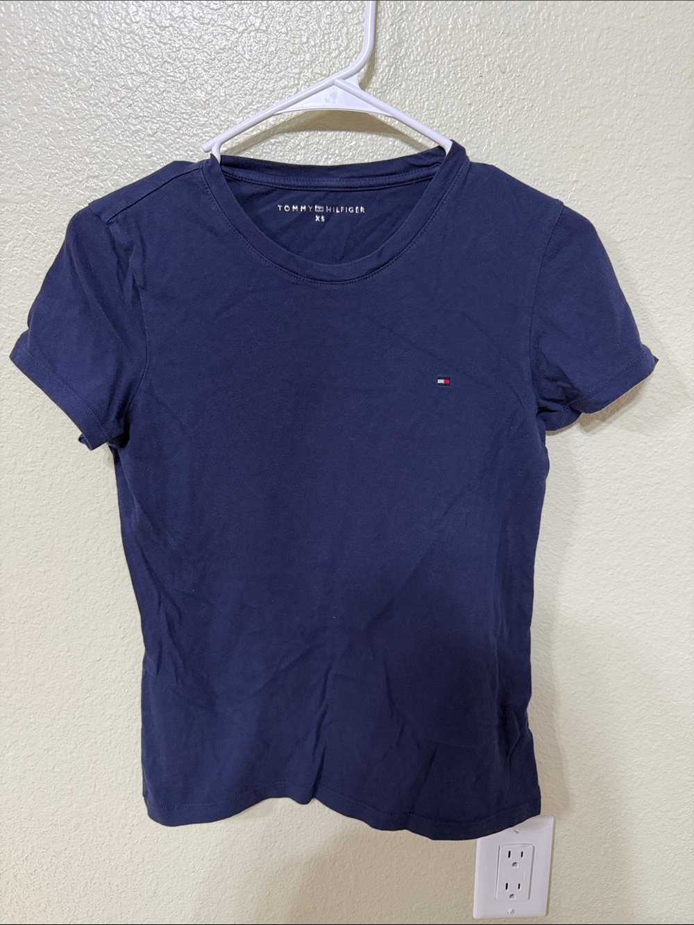 Tommy Hilfiger Navy Short-Sleeve Logo Tee
